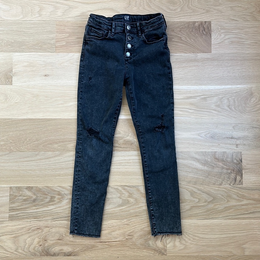 GAP Girls’ Stretch High Rise Ankle Jegging